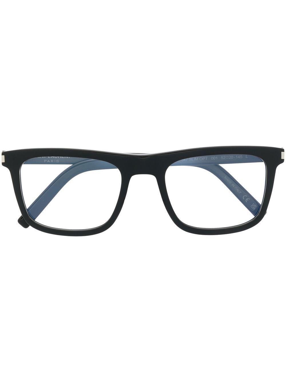 SAINT LAURENT Sl 547 Square-frame Glasses In Black Product Image