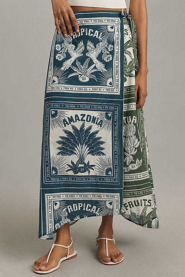 Farm Rio Wrap Midi Skirt Product Image