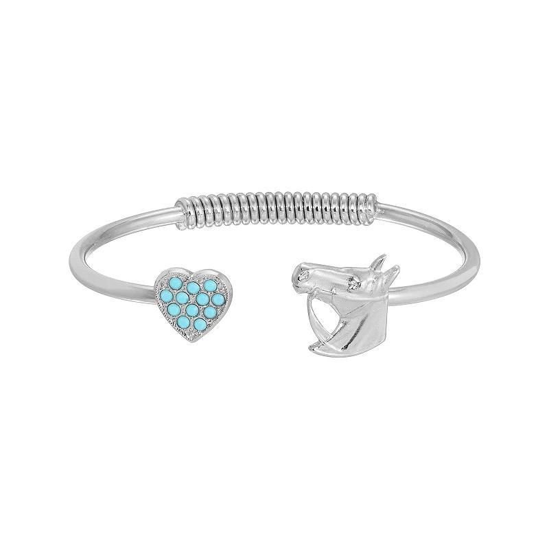 2028 Crystal Heart Cuff Bracelet Product Image