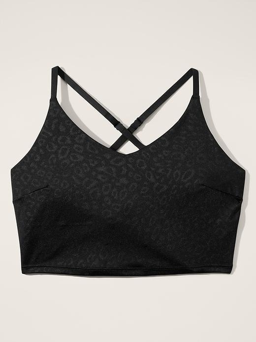 Elation V-Neck Embossed Longline Bra A-C Product Image