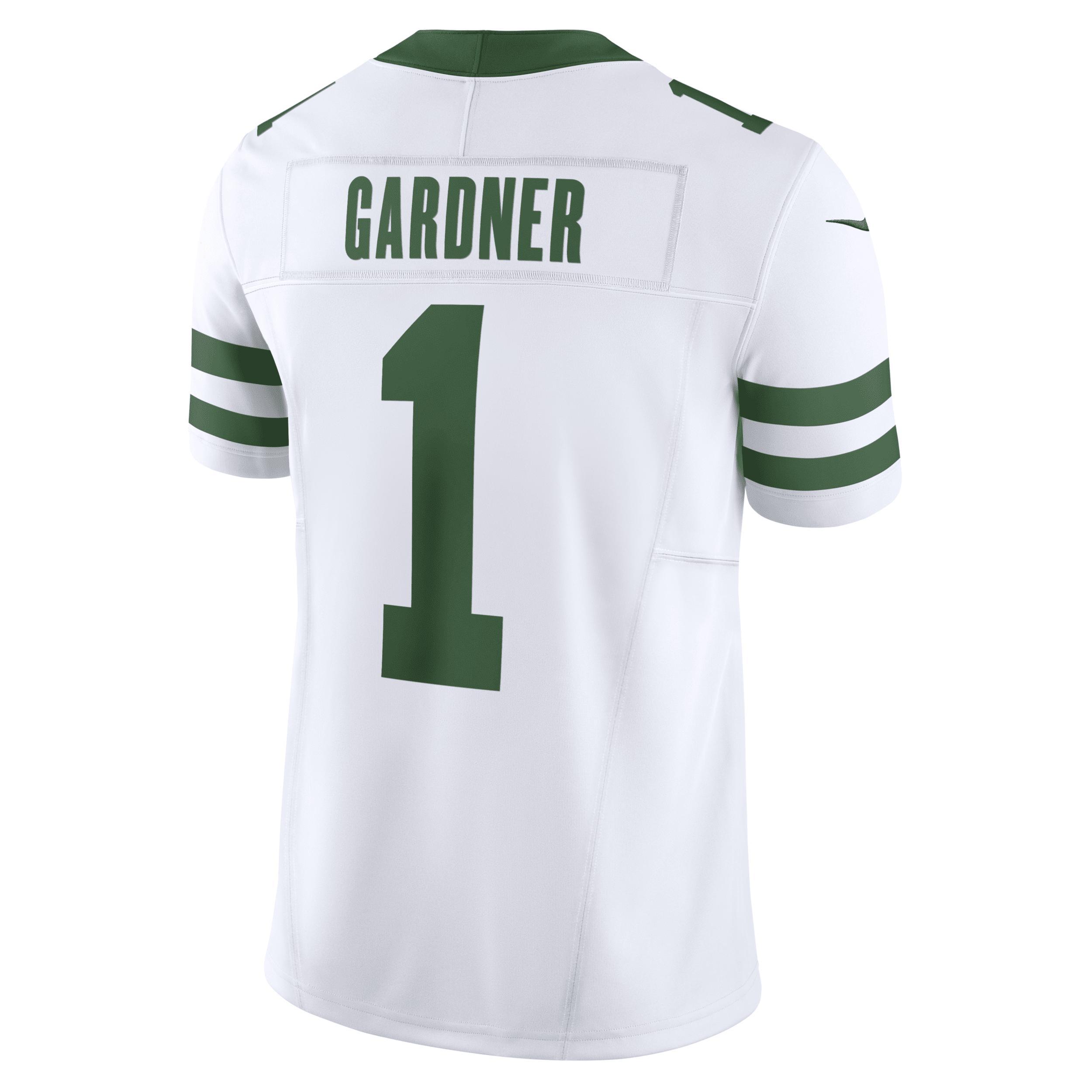 Mens Nike Ahmad Sauce Gardner Legacy New York Jets Vapor F.U.S.E. Limited Jersey Product Image