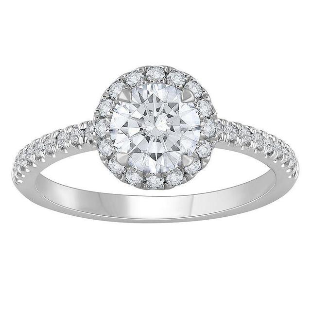 Diamond Medley 14k White Gold 1 1/3 Carat T.W. Lab-Grown Diamond Engagement Ring, Womens 14k Whgold Product Image