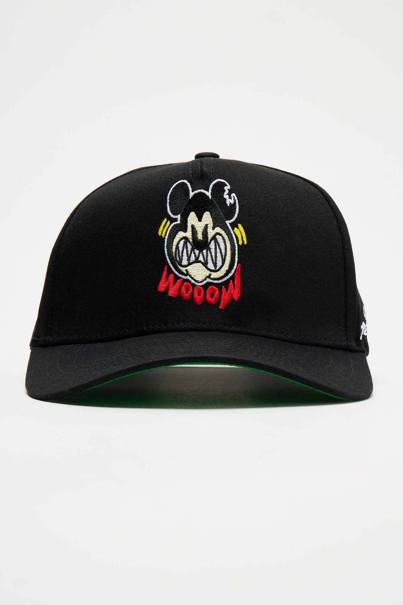 Wooow Snapback Hat - Black/Green Product Image