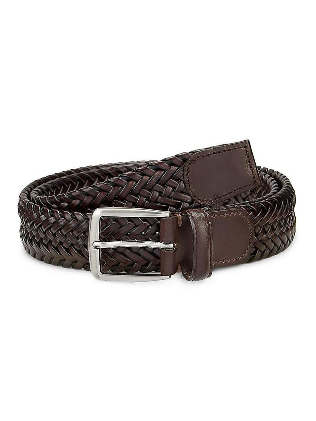 Mens COLLECTION Woven Leather Belt Product Image