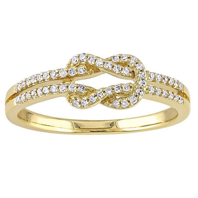 Stella Grace 14k Gold 1/6 Carat T.W. Diamond Infinity Ring, Womens, White Product Image