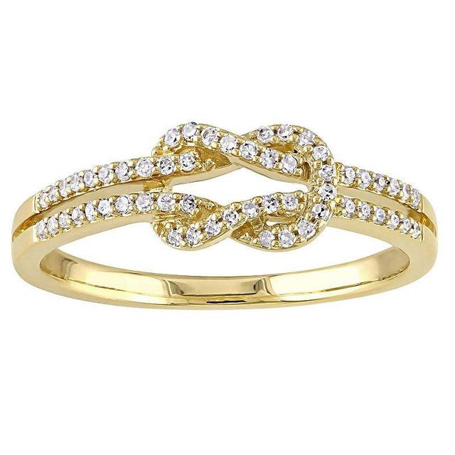 Stella Grace 14k Gold 1/6 Carat T.W. Diamond Infinity Ring, Womens Product Image