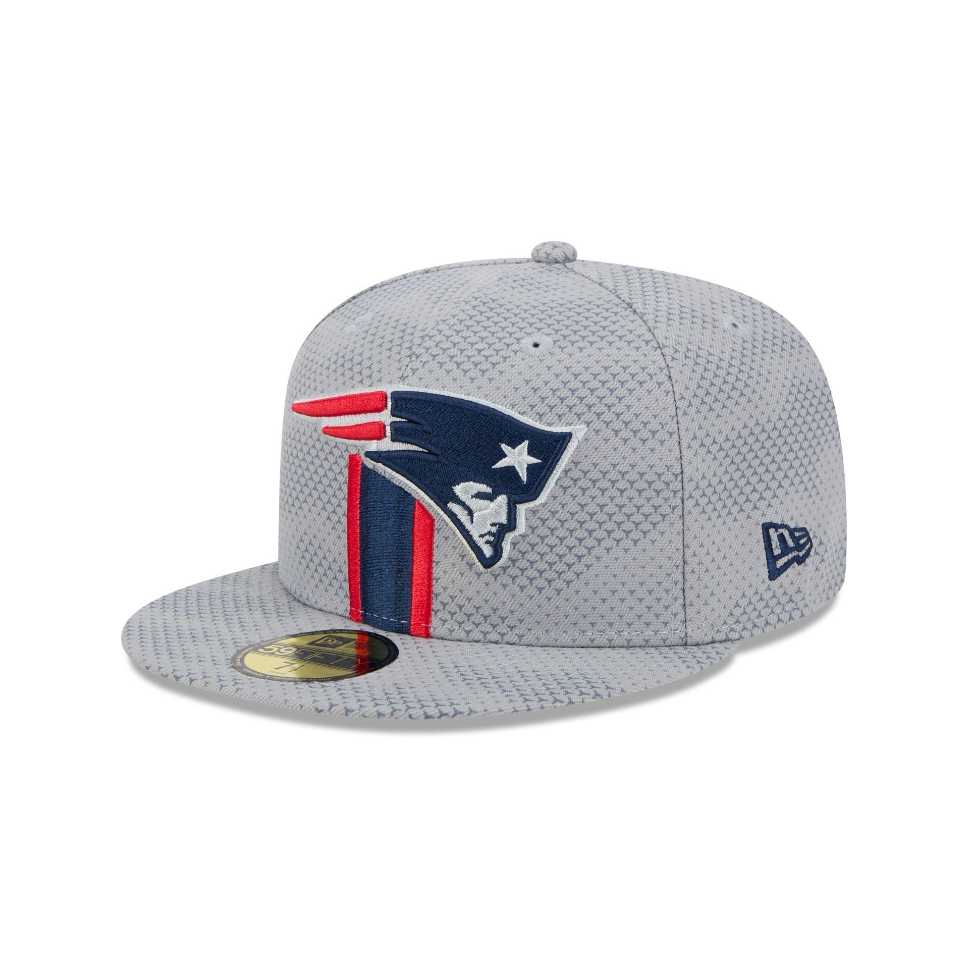 New England Patriots 2024 Sideline Gray 59FIFTY Fitted Hat Male Product Image