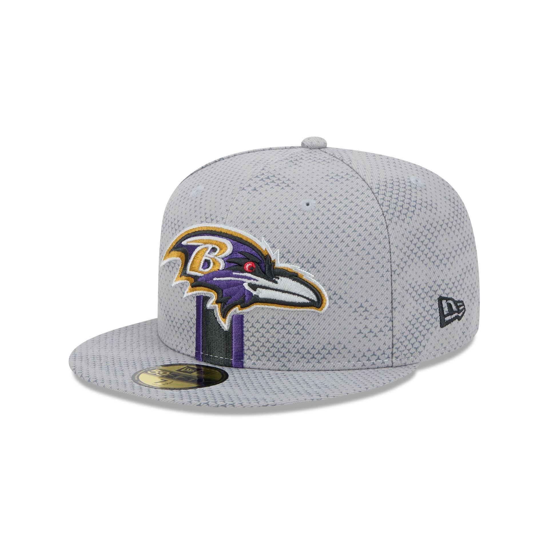 Baltimore Ravens 2024 Sideline Gray 59FIFTY Fitted Hat Male Product Image