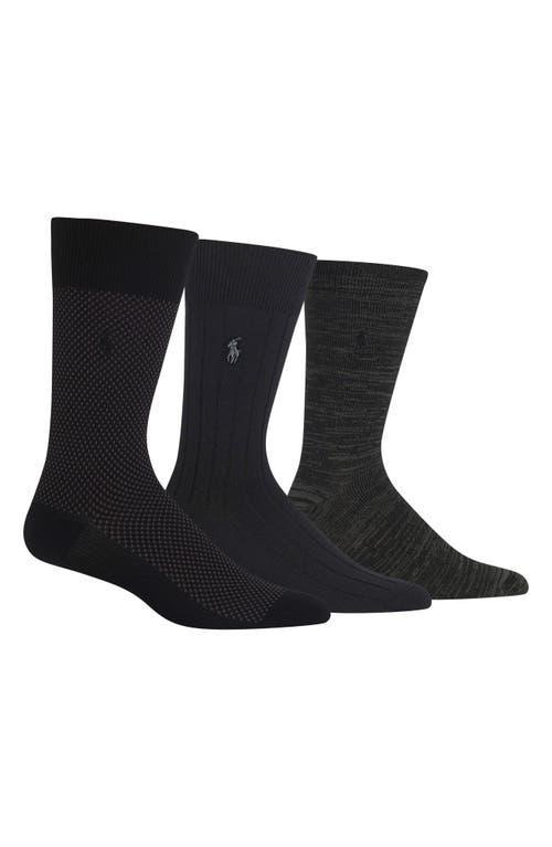 Polo Ralph Lauren Mens 3-Pk. Supersoft Birdseye Dress Socks Product Image