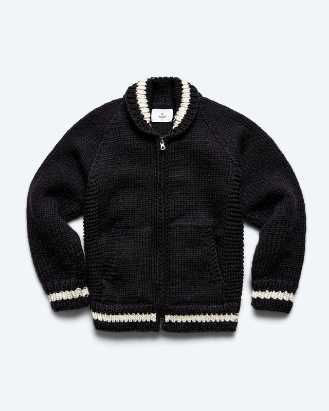 Handknit Varsity Sweater Male Product Image