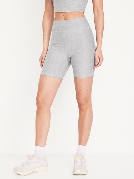 Extra High-Waisted CloudComfy Biker Shorts -- 6-inch inseam Product Image