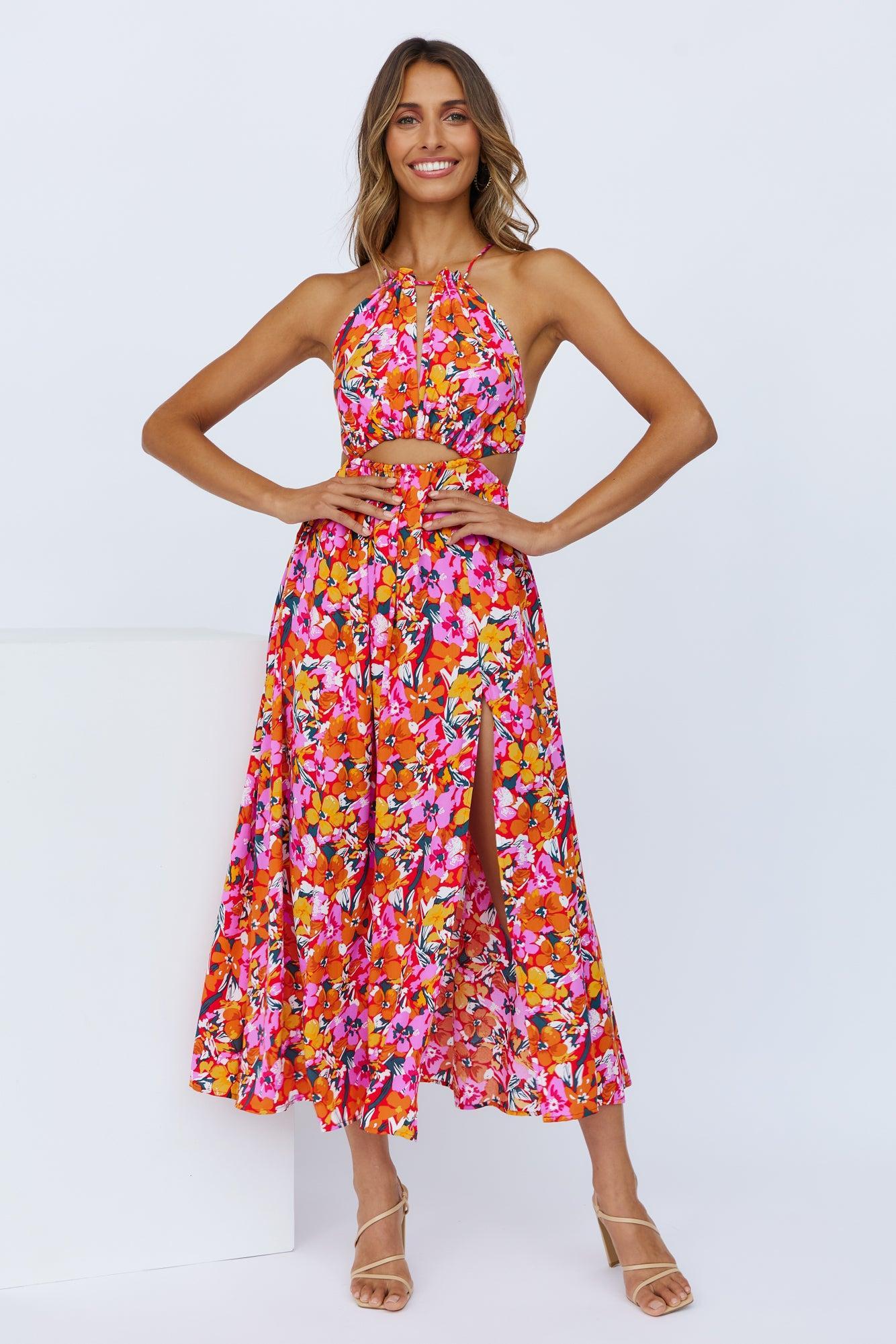 Fly Away Today Midi Dress  Product Image