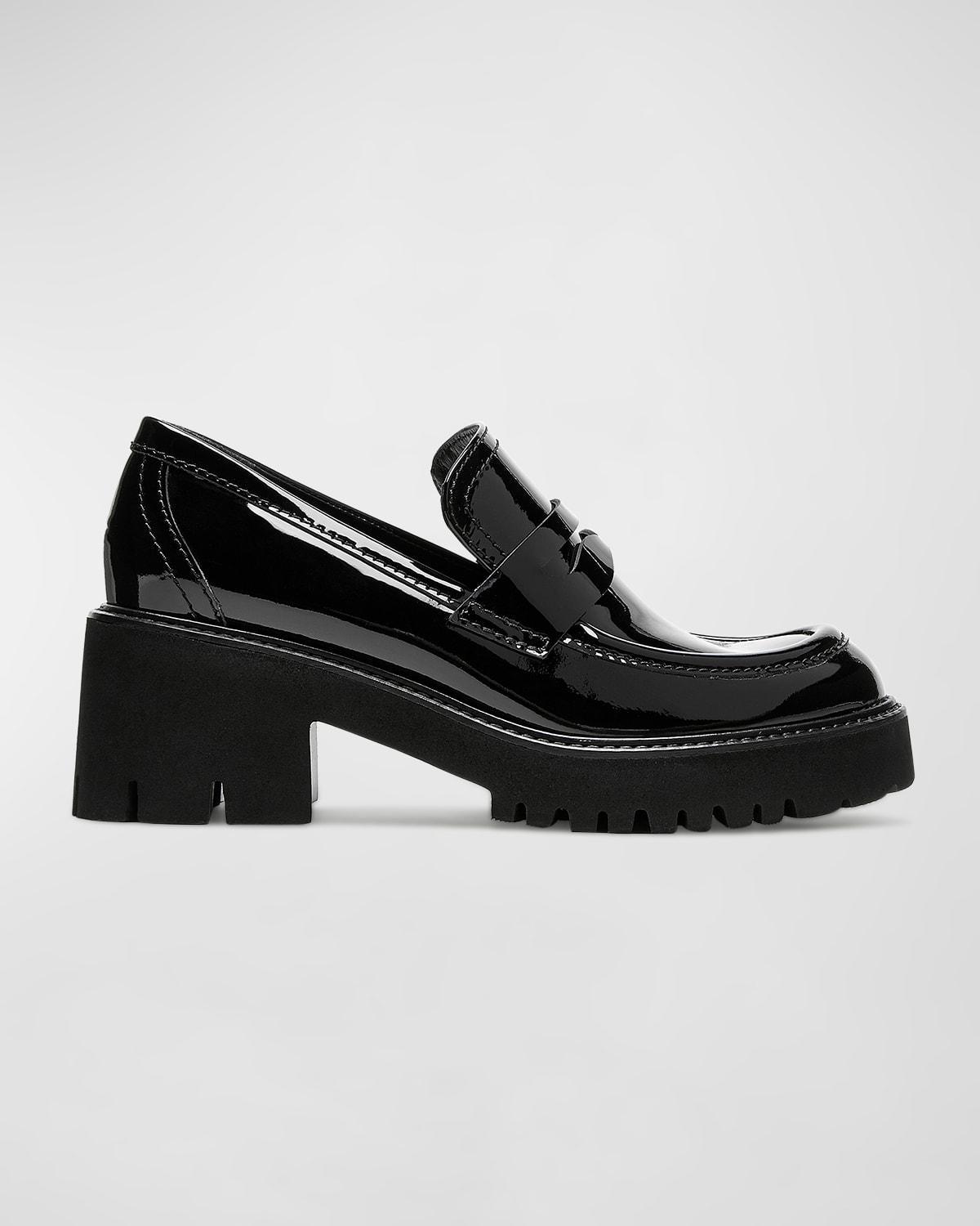 Readmid Patent Leather Penny Loafers Product Image