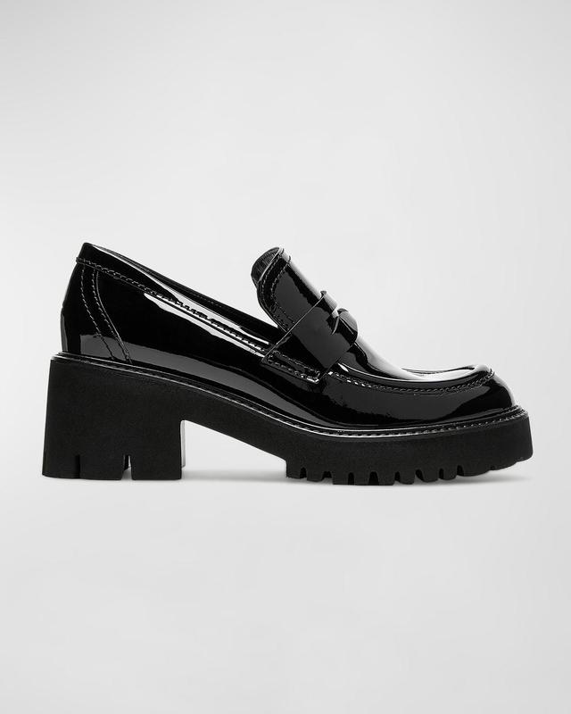 Womens Readmid Leather Platform Loafers Product Image