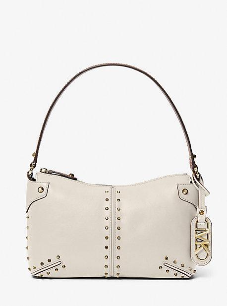 Astor Large Studded Leather Shoulder Bag Product Image