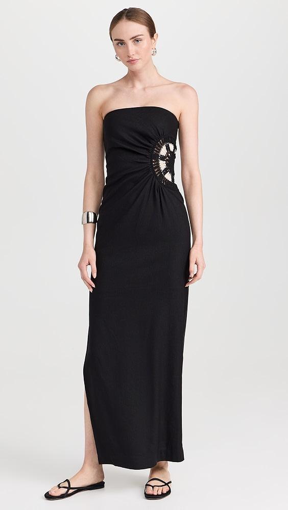 SIR. Dorian Strapless Midi Dress | Shopbop Product Image