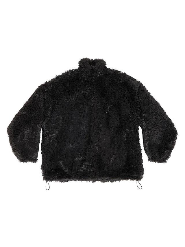 Balenciaga - Faux-fur Jacket - Womens - Black Product Image