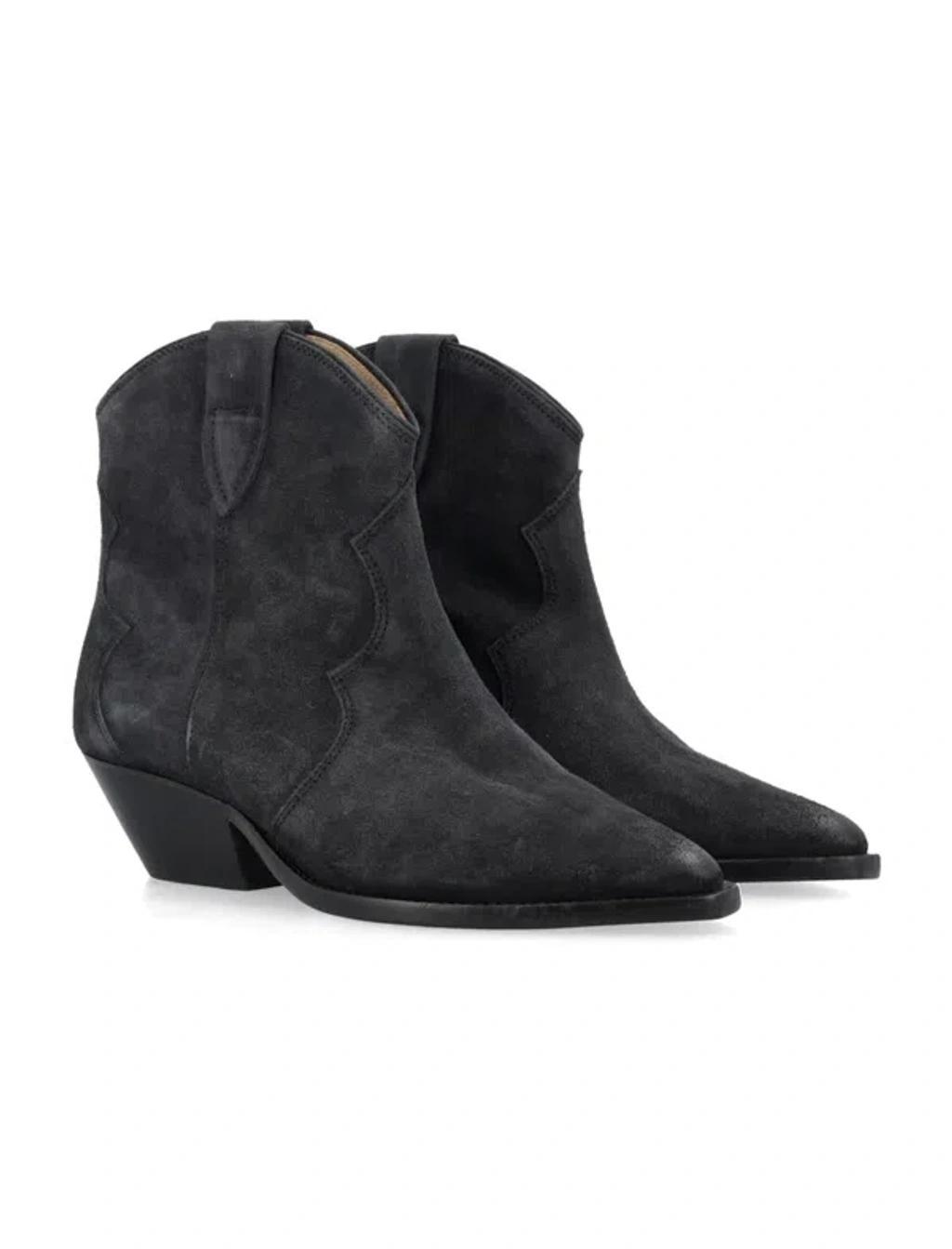 ISABEL MARANT Dewina Suede Bootie In Black Product Image