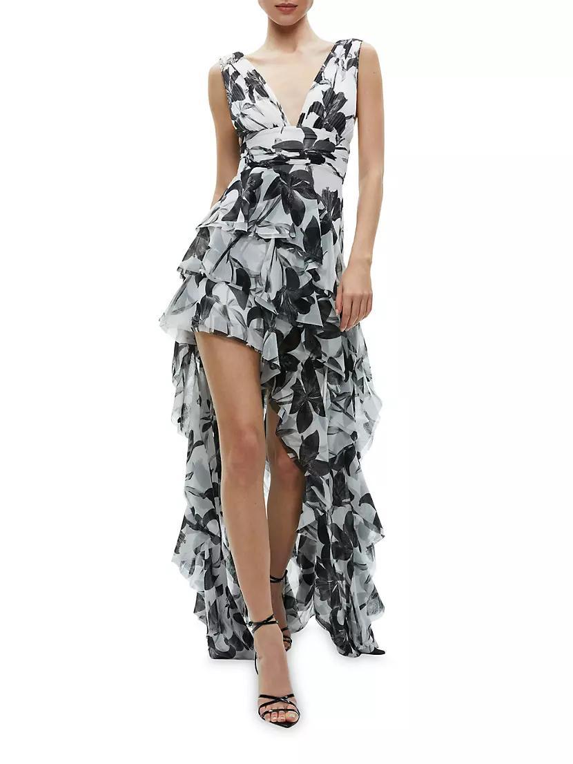 Holly Floral High-Low Maxi Dress Product Image