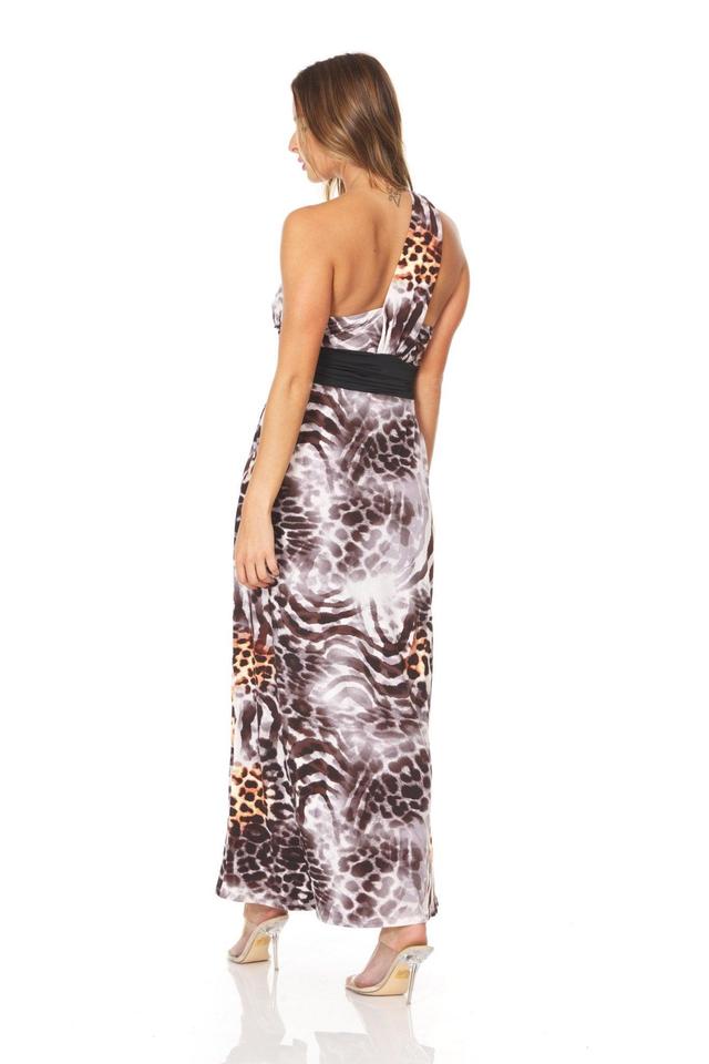 Animal Print Sleeveless Maxi Dress Product Image