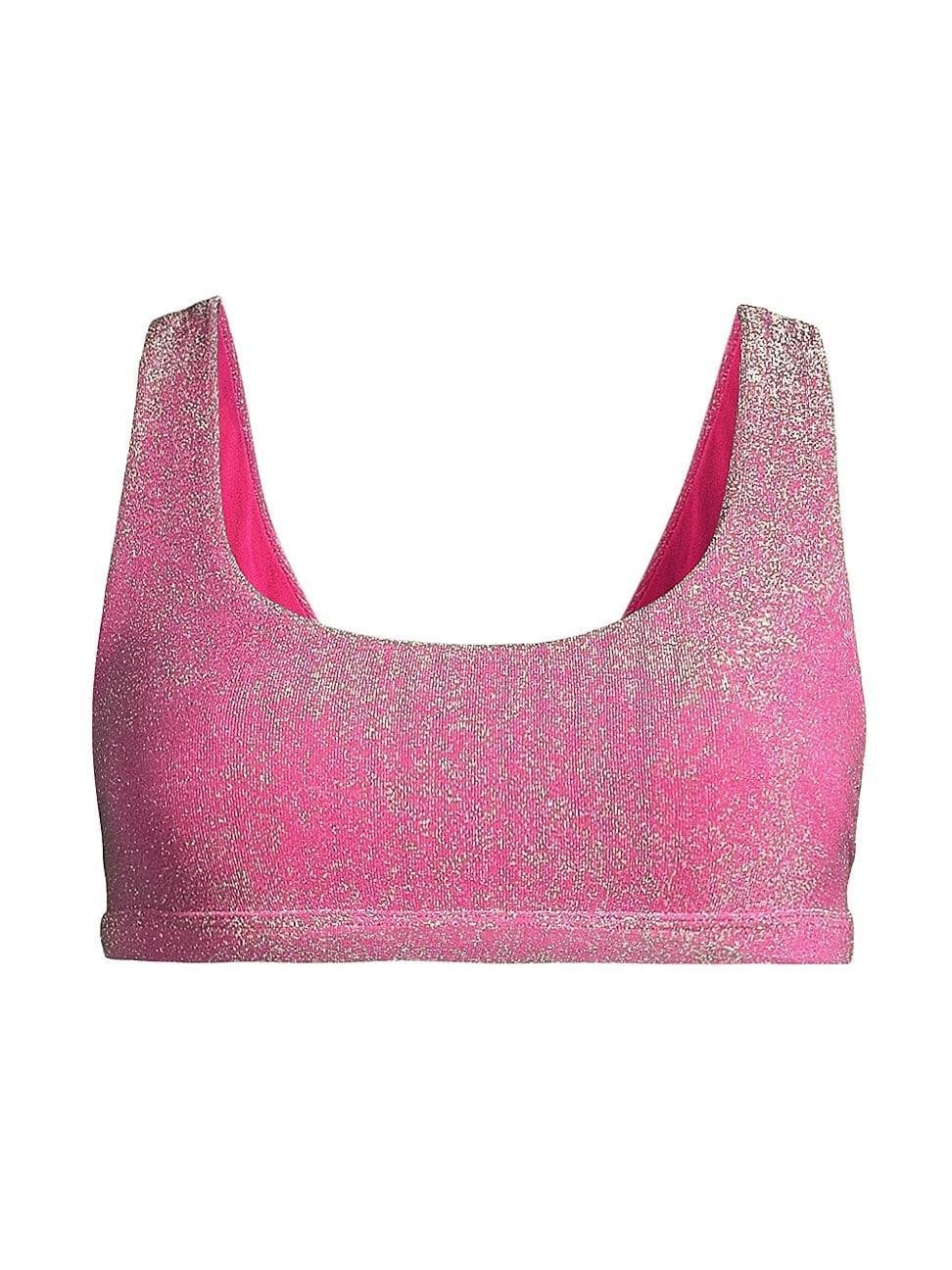 Womens Peyton Glittery Bikini Top Product Image