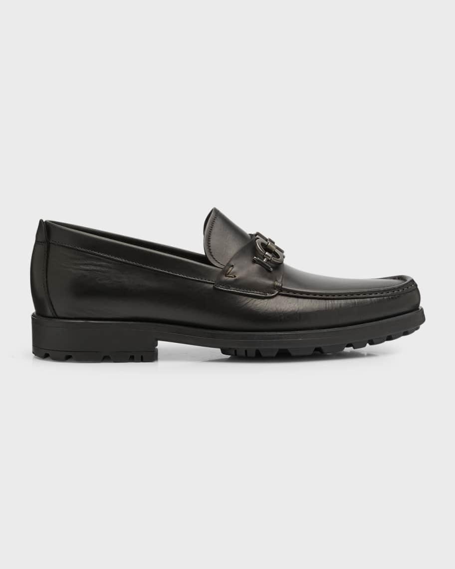 Men's David Leather Lug-Sole Loafers Product Image