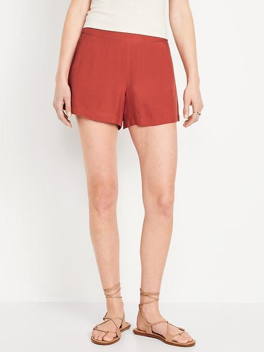 High-Waisted Playa Shorts -- 4-inch inseam Product Image