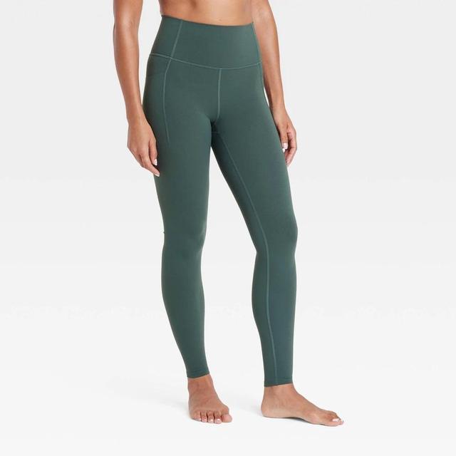 Womens Everyday Soft Ultra High-Rise Pocketed Leggings - All In Motion Dark L Product Image