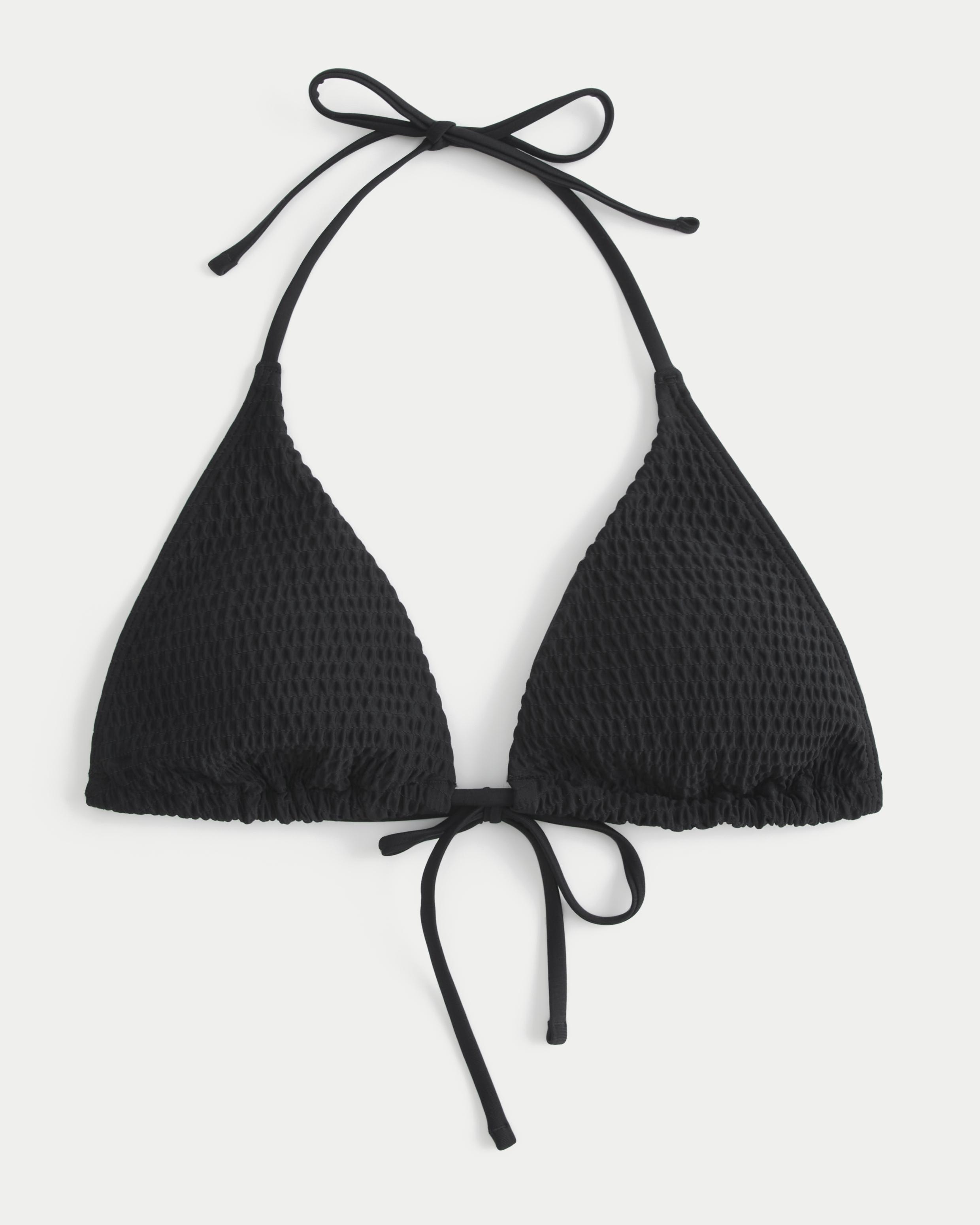 Smocked Mult-Way Triangle Bikini Top Product Image