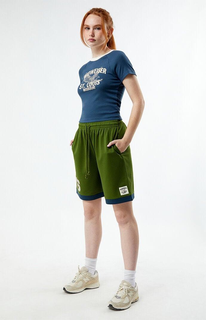 Budweiser Womens By PacSun Long Mesh Basketball Shorts Product Image