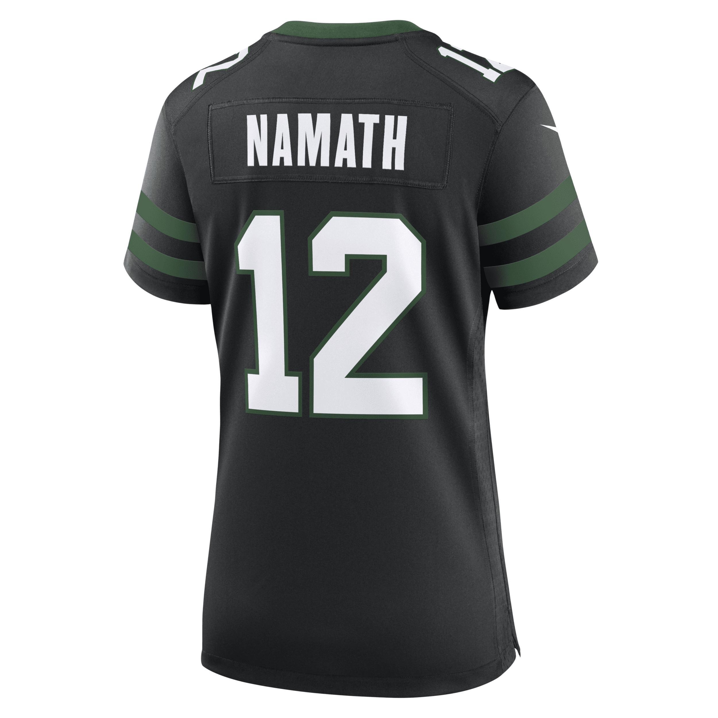 Nike Womens Joe Namath Legacy Black New York Jets Retired Player Alternate Game Jersey - Black Product Image