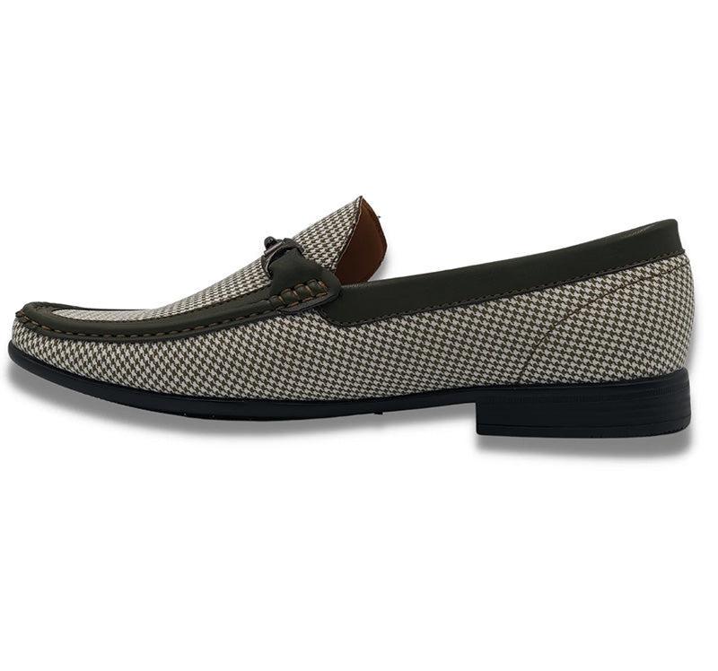 (Size 10) Olive Houndstooth Loafer Product Image