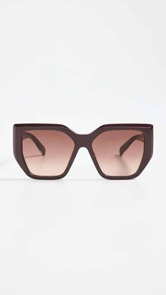 Stella McCartney Oversized Cat Eye Sunglasses | Shopbop Product Image