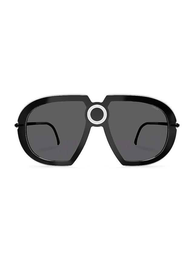 Mens Limited Edition Futura Dot 55MM Shield Sunglasses Product Image