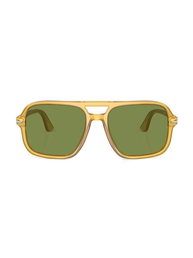 Mens 58MM Aviator Sunglasses Product Image