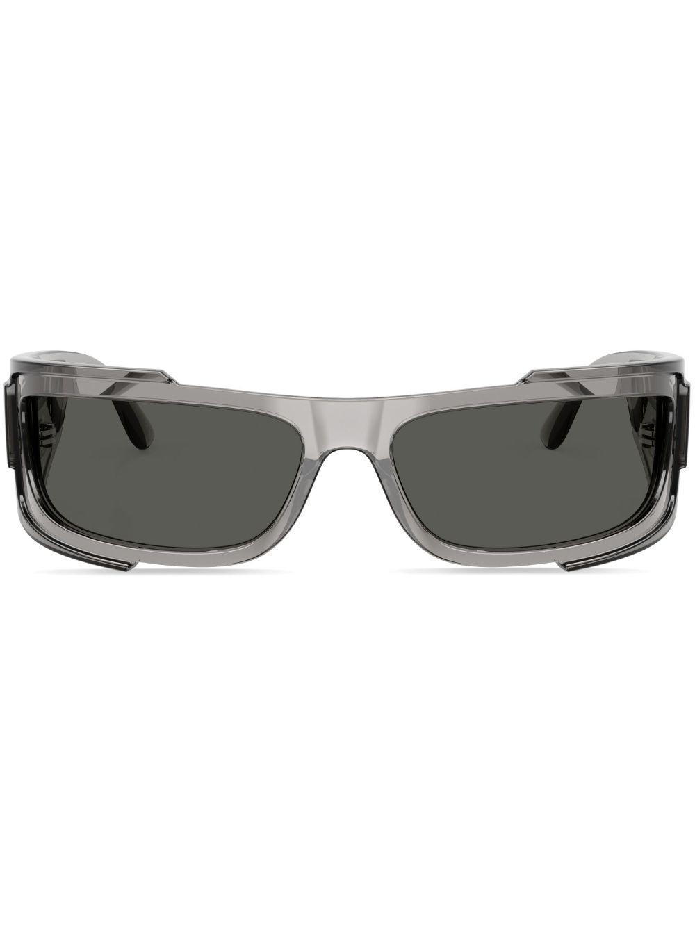 VERSACE Wraparound-frame Sunglasses In Grey Product Image