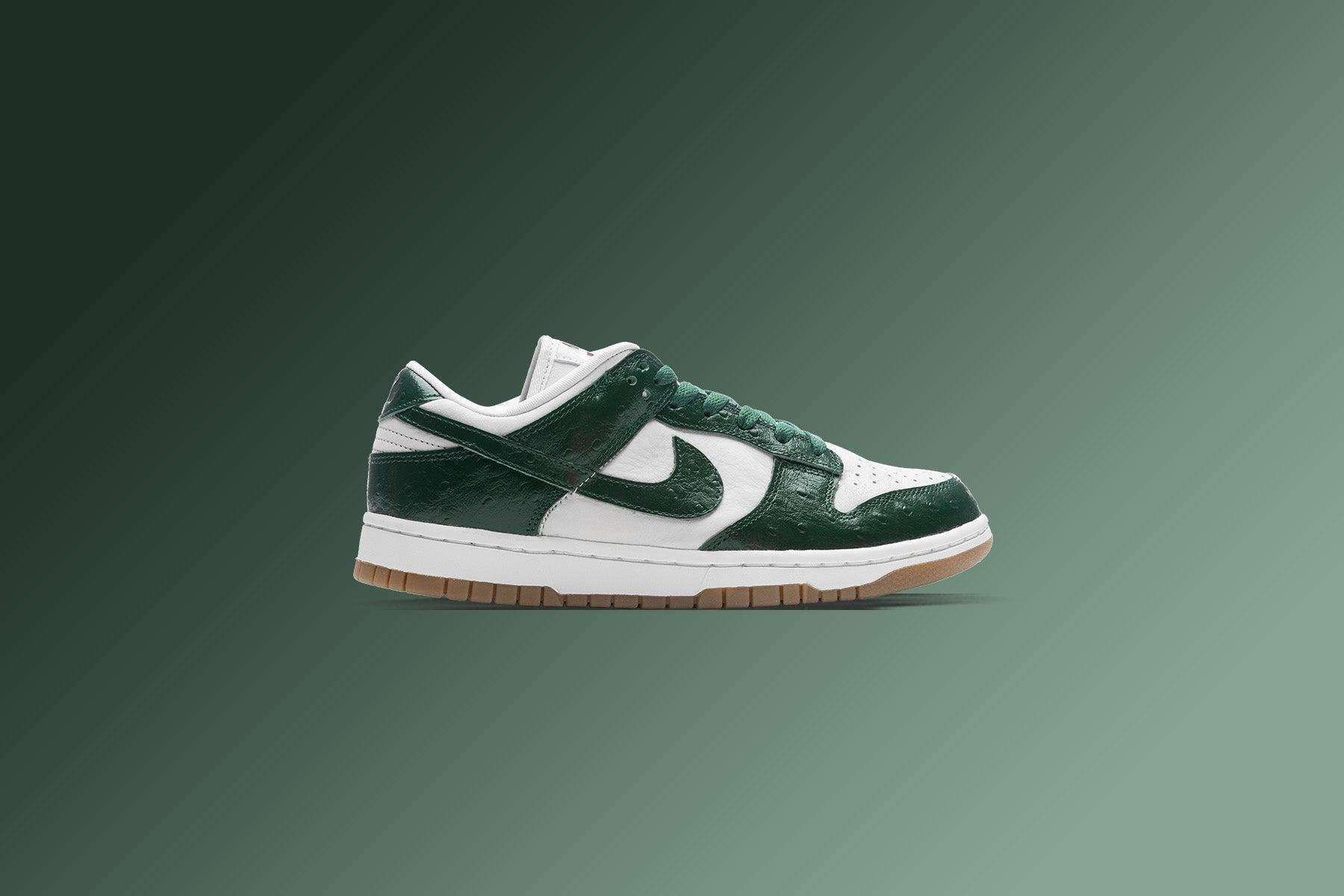 Women's Dunk Low LX - Phantom/Gorge Green/Metallic Gold Female Product Image