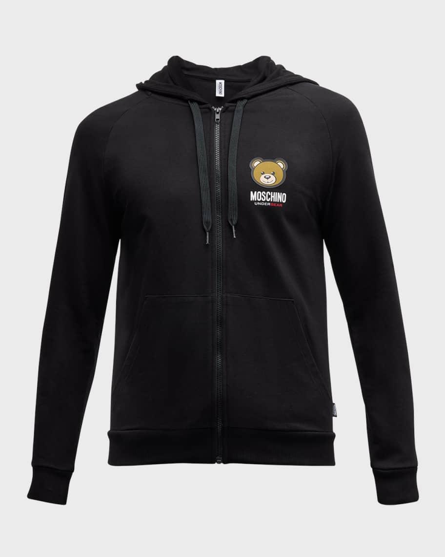 Mens Bear Logo Zip Hoodie Product Image