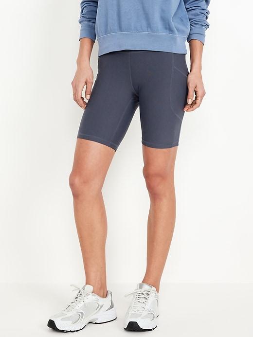 High-Waisted PowerSoft Biker Shorts -- 8-inch inseam Product Image