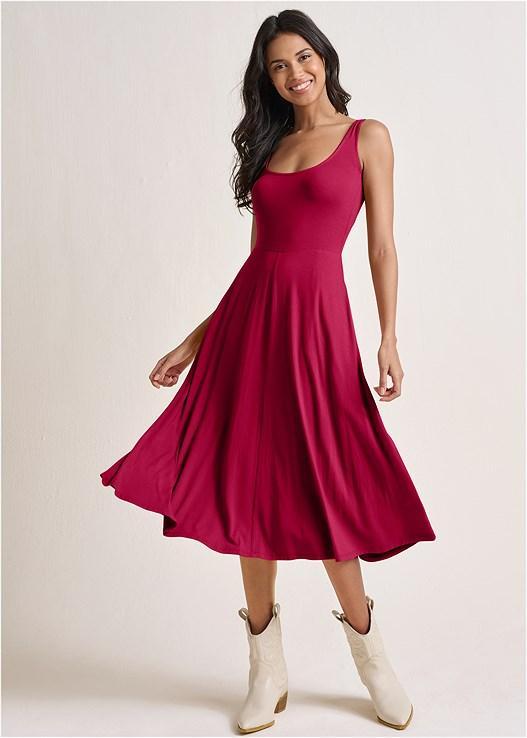 Midi Dress With Pockets Product Image