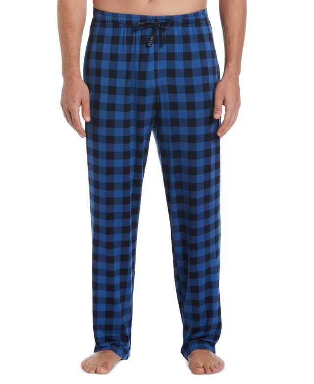 Perry Ellis Portfolio Mens Deluxe Touch Knit Buffalo Plaid Pajama Pant Product Image