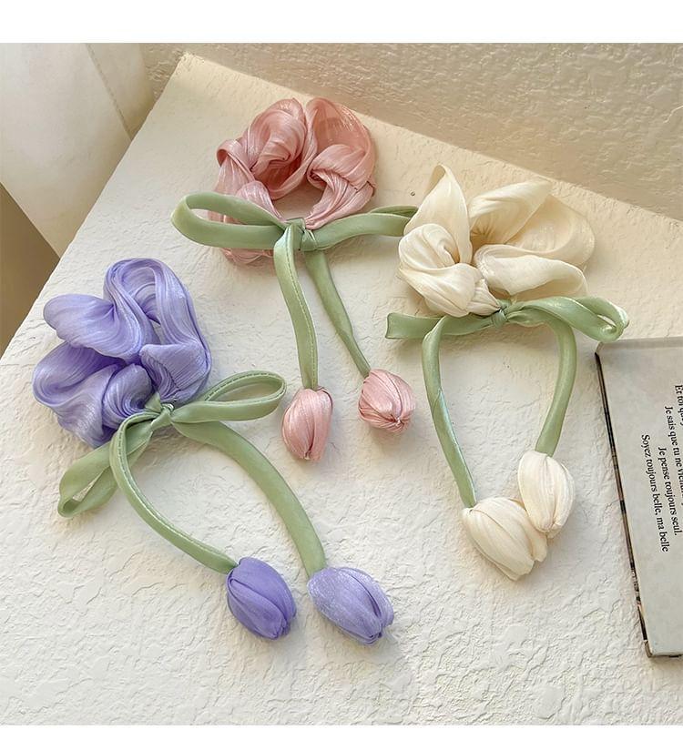 Flower Bow Scrunchie Product Image