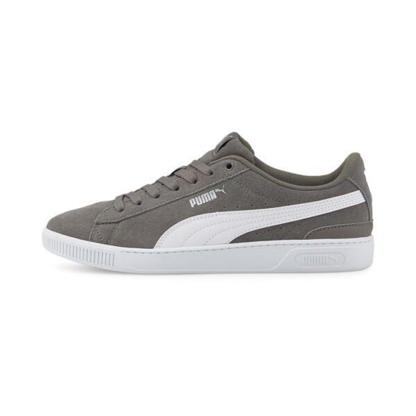 PUMA Vikky V3 Women's Sneakers in Steel Grey/White/Silver Product Image