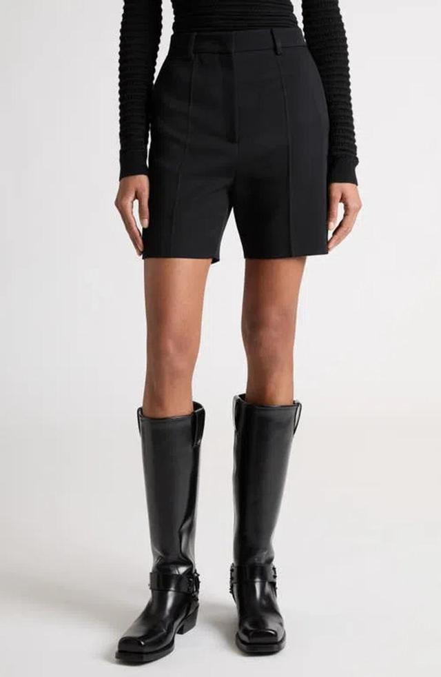 VALENTINO Garavani Virgin Wool Bermuda Shorts In Nero Product Image