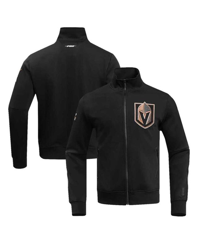 Mens Pro Standard Black Vegas Golden Knights Classic Chenille Full-Zip Track Jacket Product Image