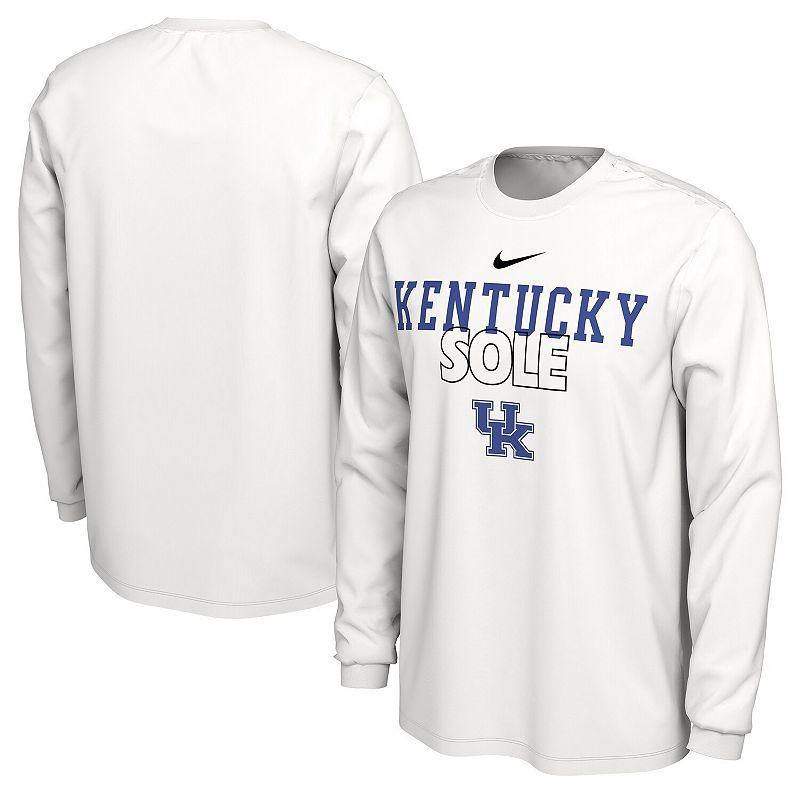 Kentucky Legend Nike Men's Dri-FIT College Long-Sleeve T-Shirt in White, Size: 2XL | FV7609-100 Product Image