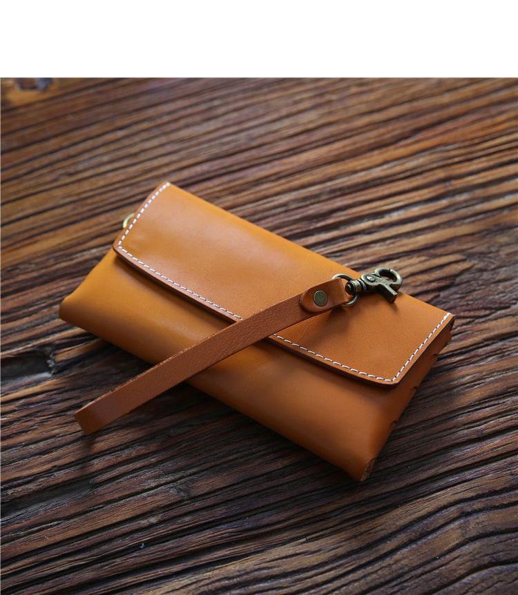 Flap Faux Leather Pouch Product Image