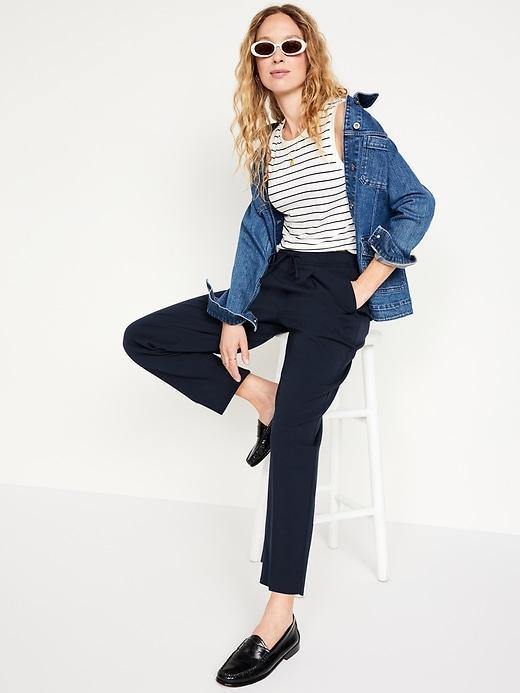 High-Waisted Billie Straight Trouser Product Image