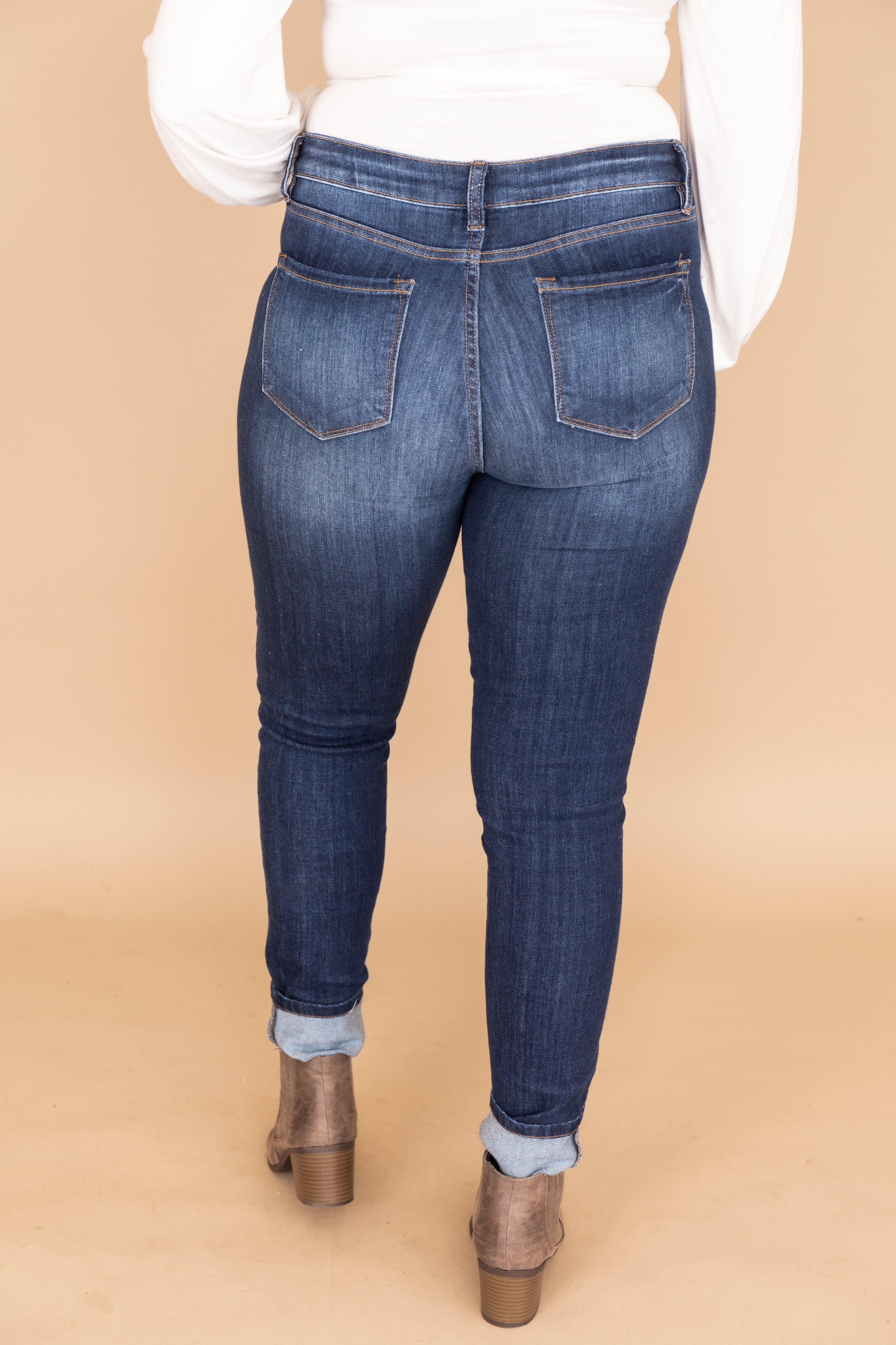 Willa Dark Wash Skinny Jeans FINAL SALE Product Image