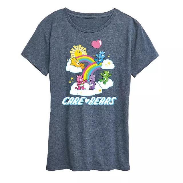 Womens Care Bears Group Logo Graphic Tee Blue Product Image